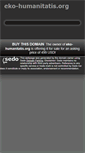 Mobile Screenshot of eko-humanitatis.org